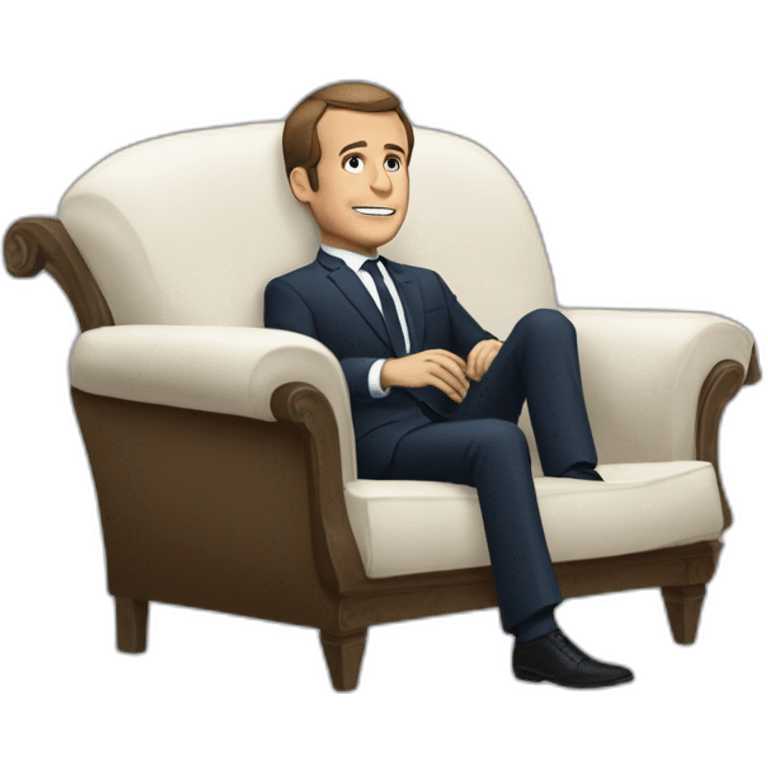 Macron couché emoji