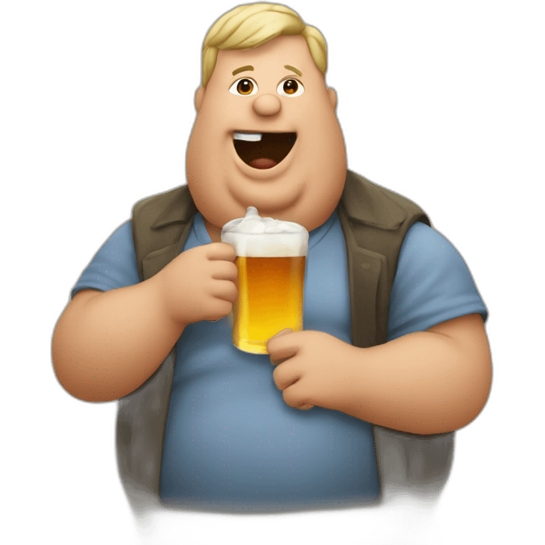 fatman drinking cider emoji