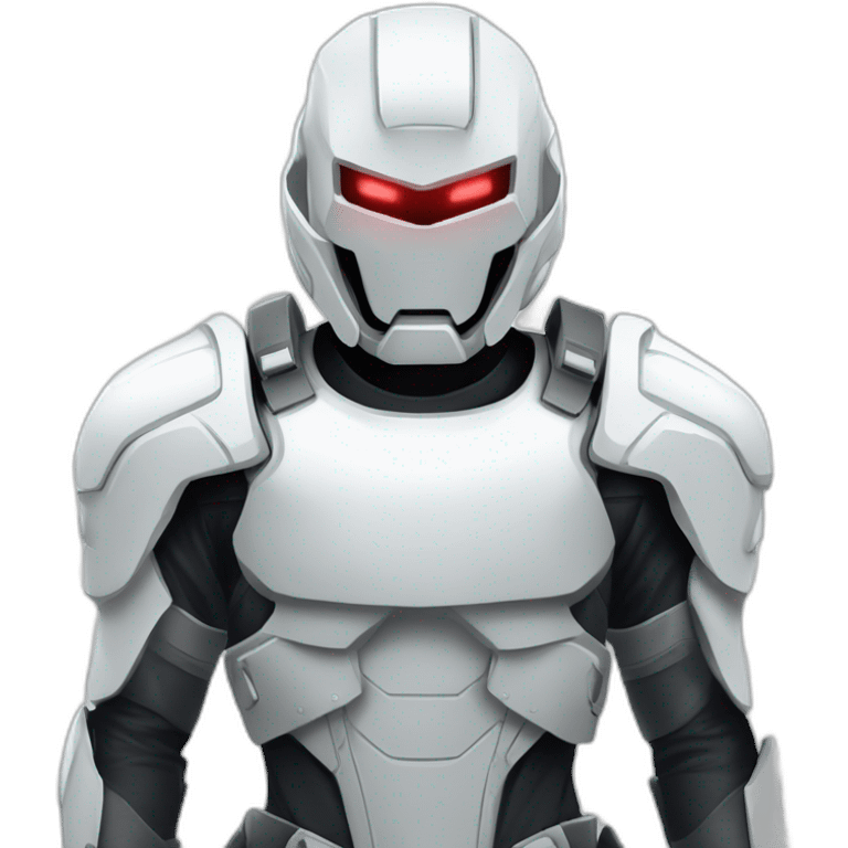 futuristic white Phantom squad Infiltration armored breastplate invisible effect emoji