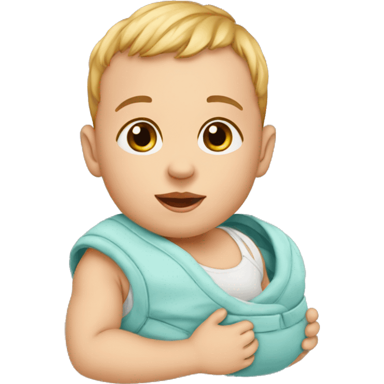 baby wearing iaper emoji