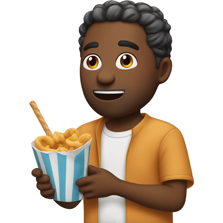 Pops eating a snack emoji