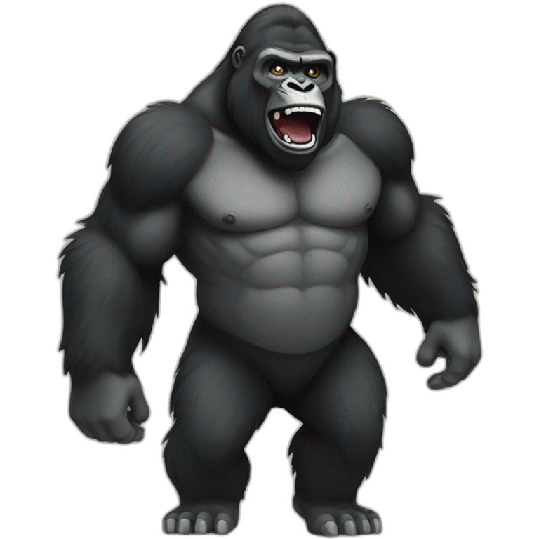 Gorilla defeating Hitler emoji