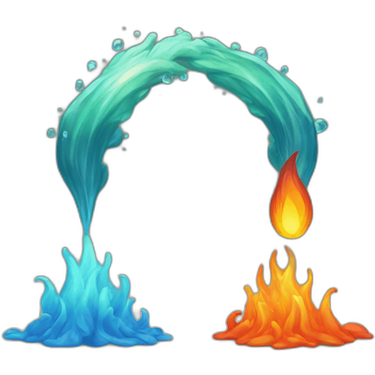 fire and water emoji