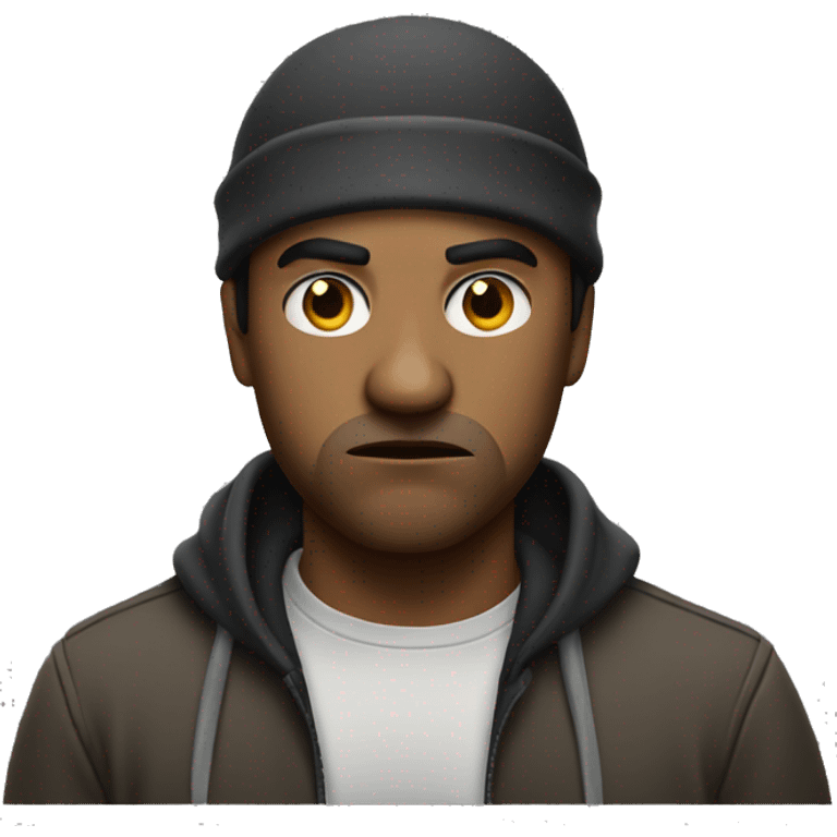 annoyed thug emoji