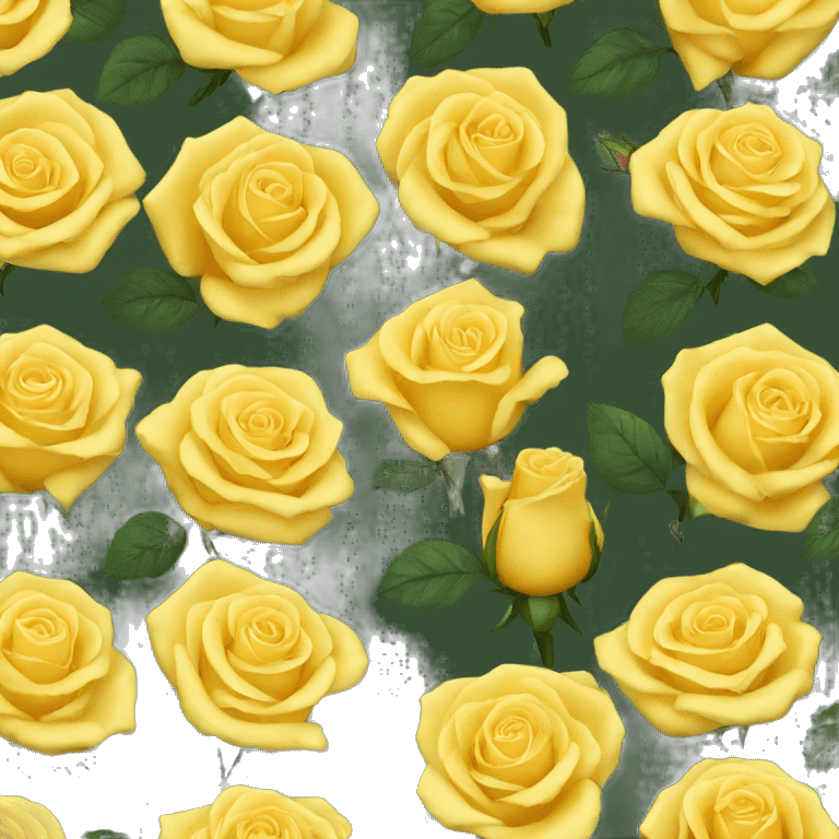 Yellow rose emoji