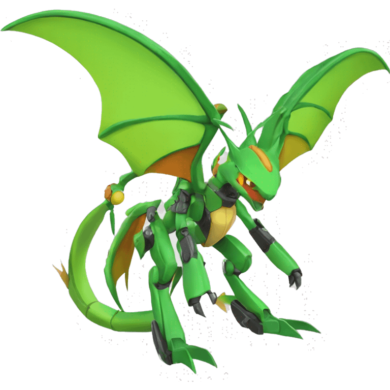 Mechanical Flygon-Scyther-Charizard-Medabot-Mecha full body emoji