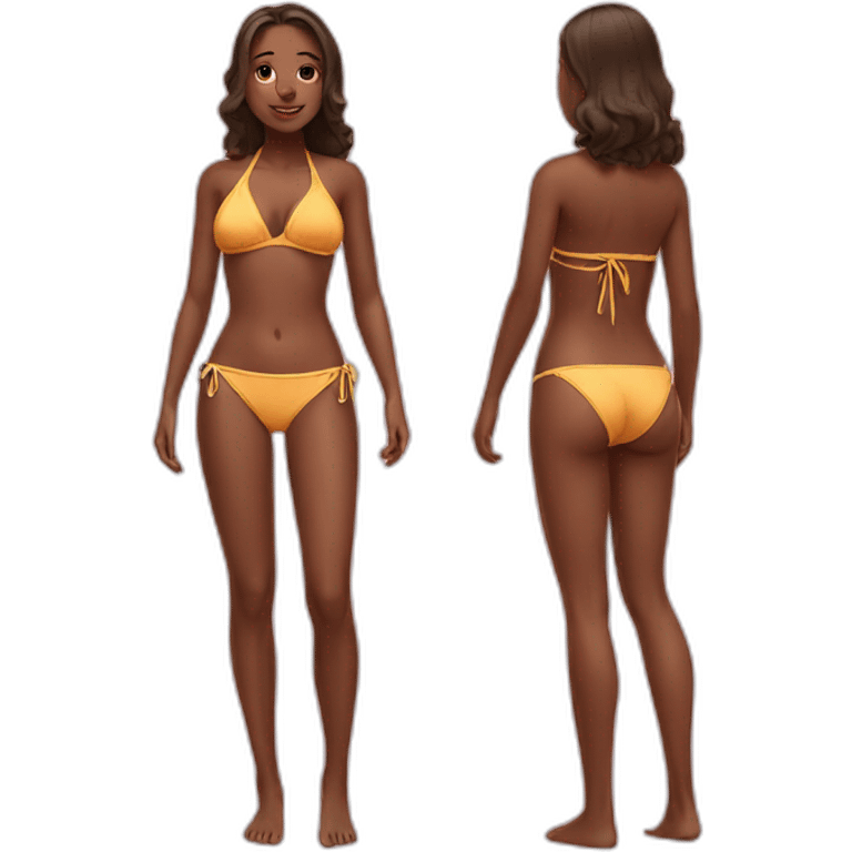 Girl in bikini emoji