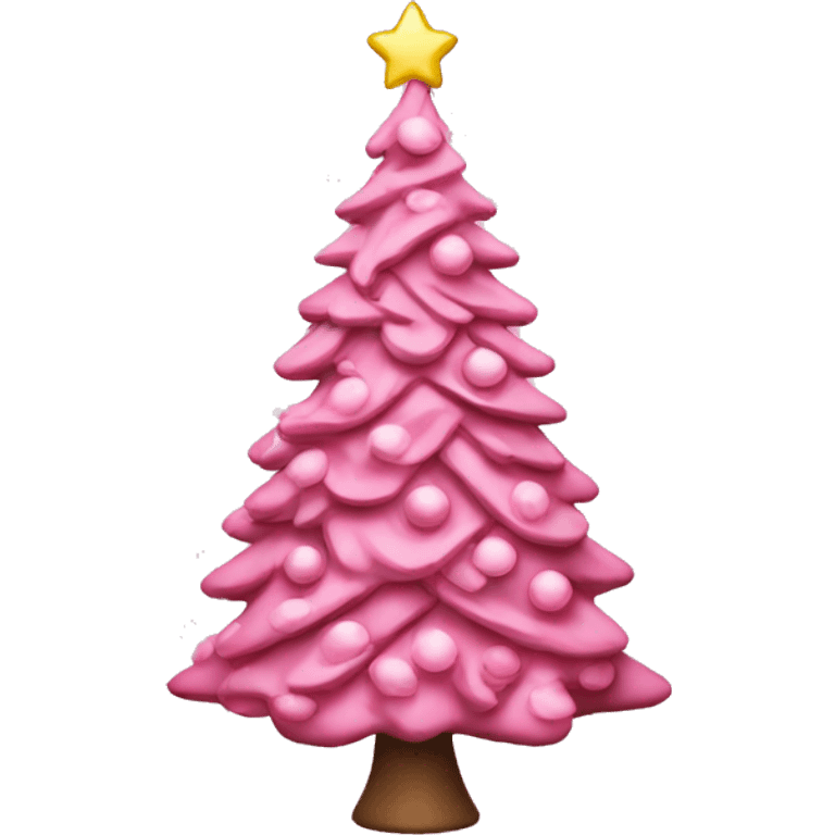 pink christmas tree emoji