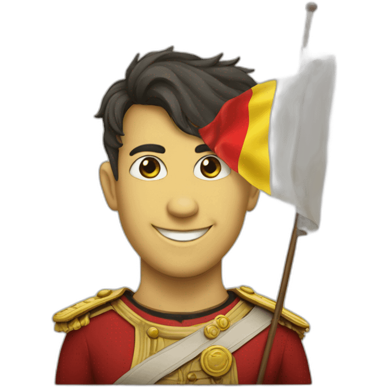 Drapeau Belge souriant  emoji