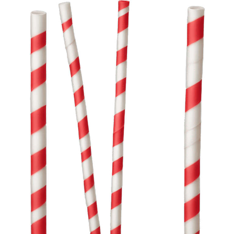 white and red straw emoji