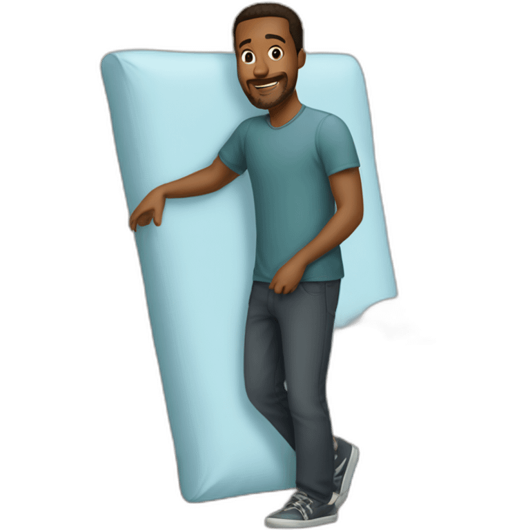 Cedric doumbe quo porte un matelas emoji