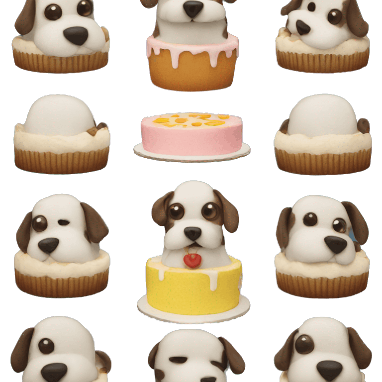 dog in cake emoji