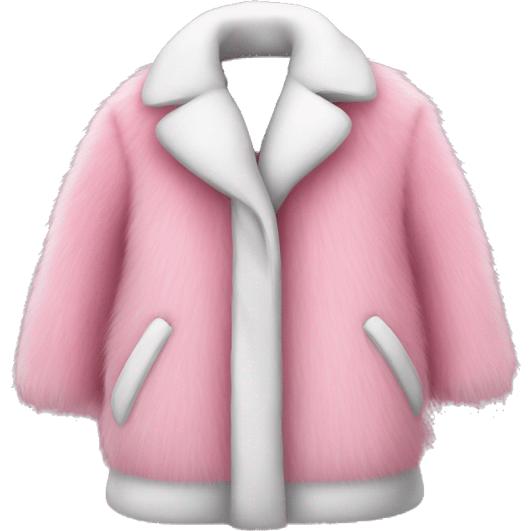 Pink fur coat emoji