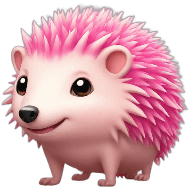 Pink hedgehog emoji