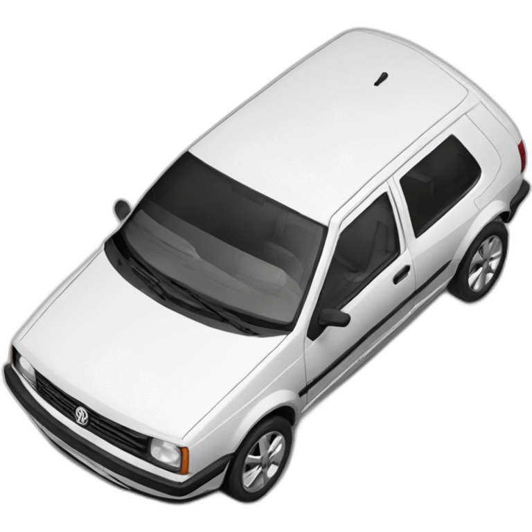 carro volkswagen gol branco emoji