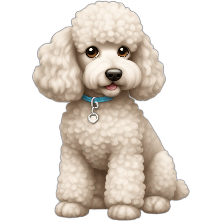 dog Miniature Poodle full body emoji