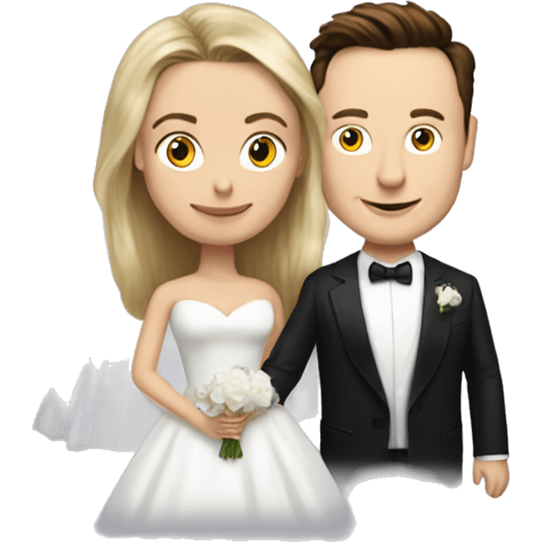 Elon musk marrying Giorgia meloni emoji