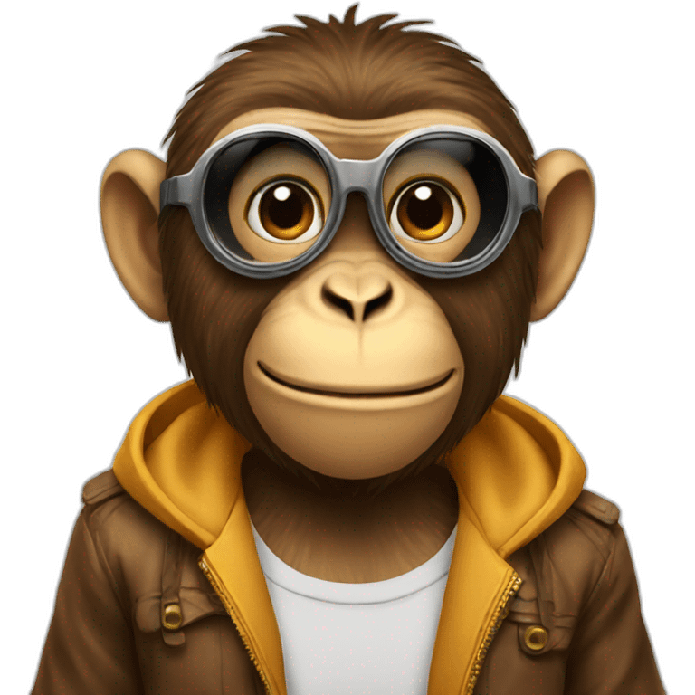 cool monkey emoji