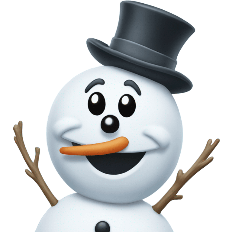 Frosty the snowman emoji