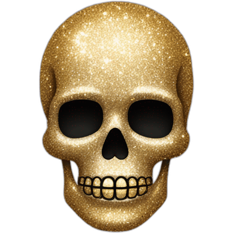 Glitter skull emoji