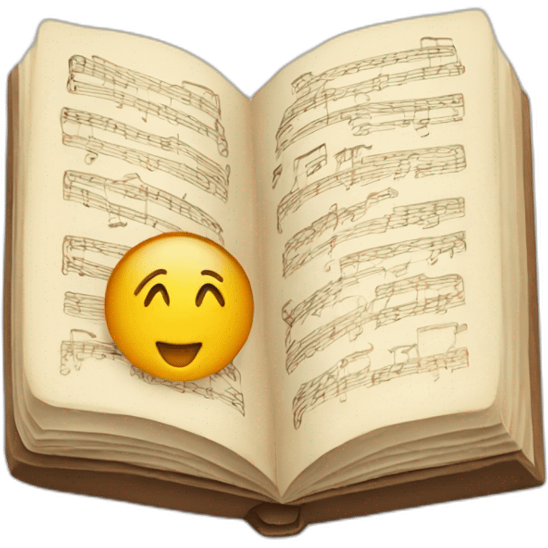 book and music emoji