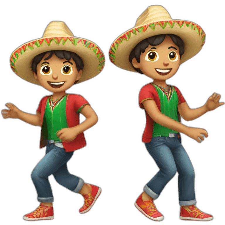 BOY WITH MEXICO HAT DANCING  emoji