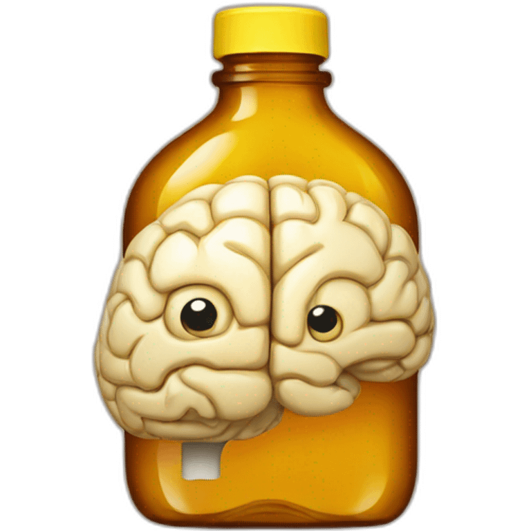 brain bottle emoji