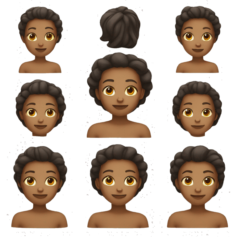 Generate emoji of a whole tribe neutral skin color emoji