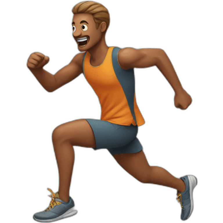 Runing man  emoji