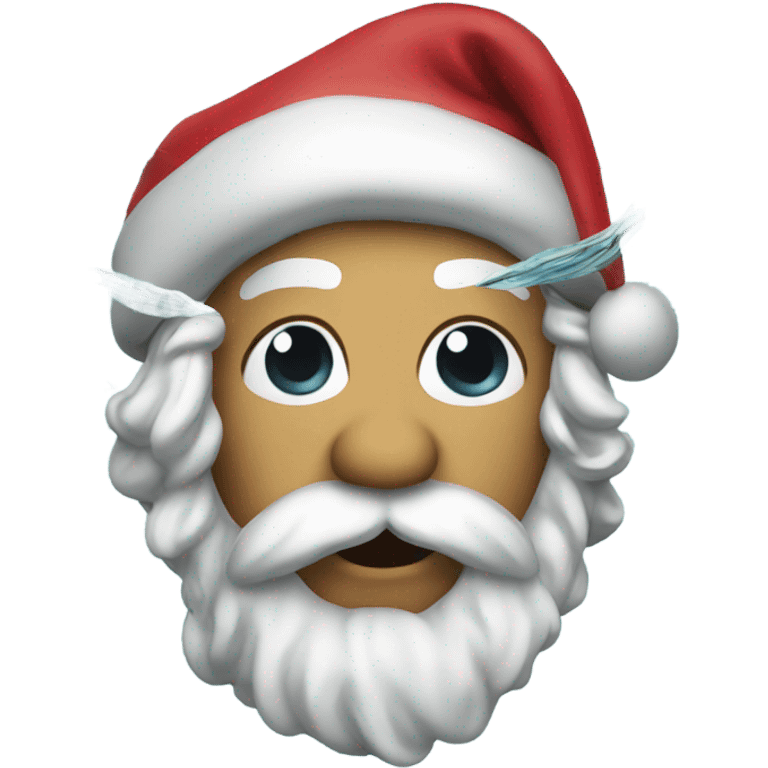 santa swimming emoji