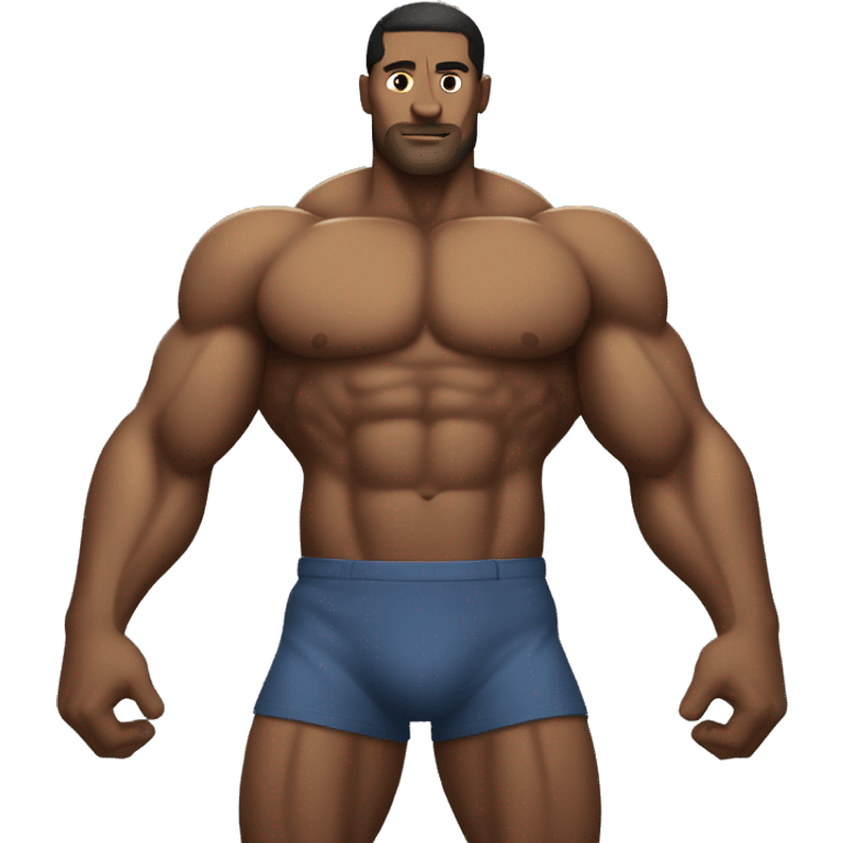 muscular man without head emoji