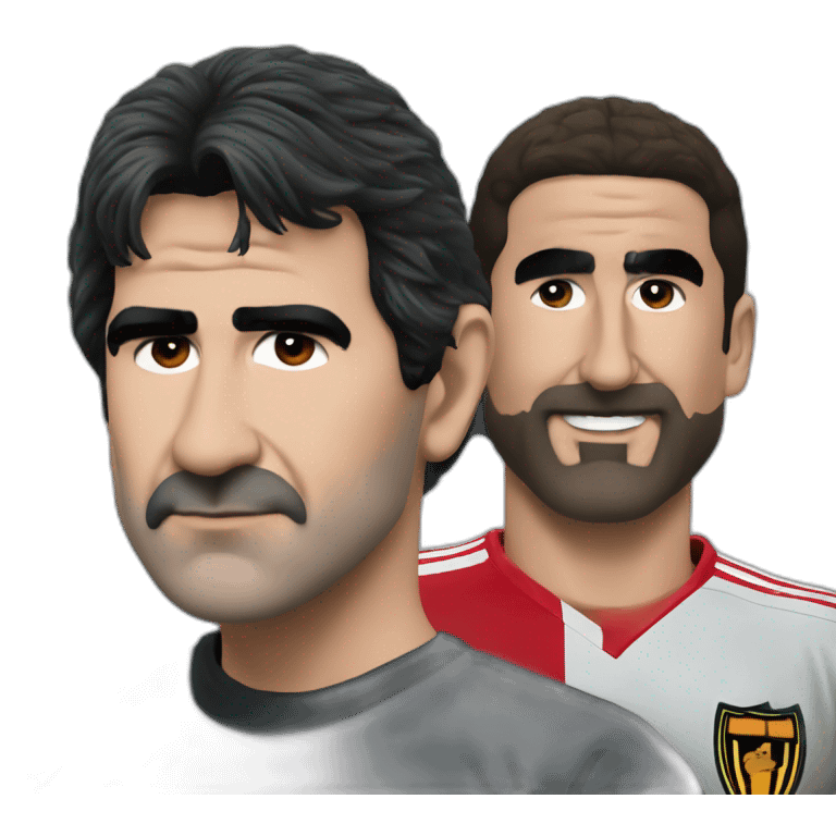 Cantona avec maradona emoji