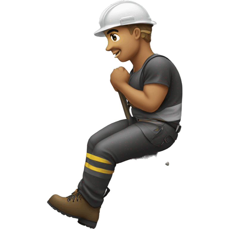 Lineman on pole emoji