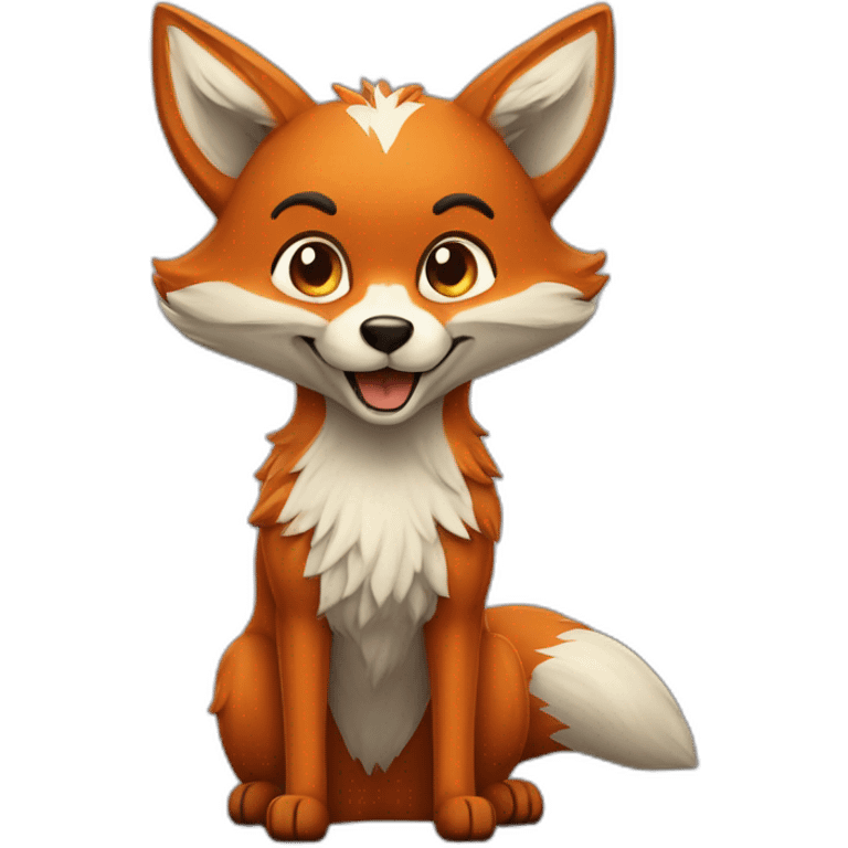 Foxy riéndose a carcajadas emoji