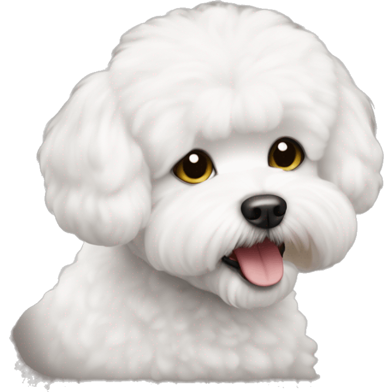 un perro bichon frise emoji