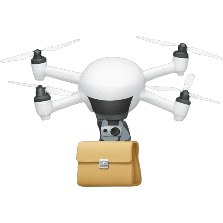 The drone with a bag of money emoji