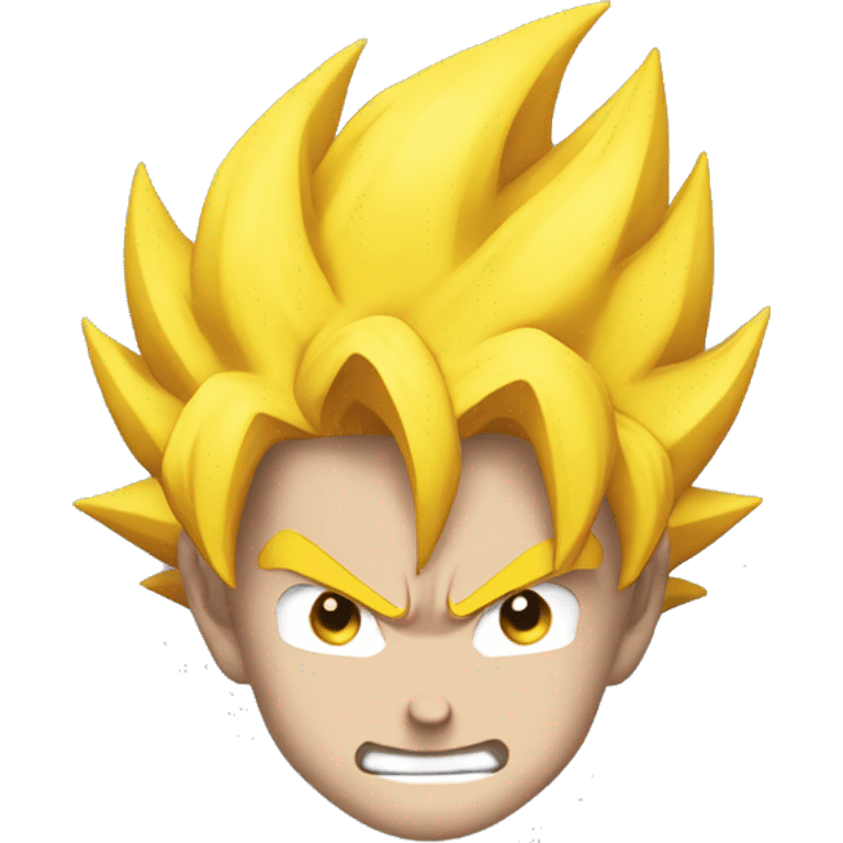 super saiyan goku, yellow hair emoji