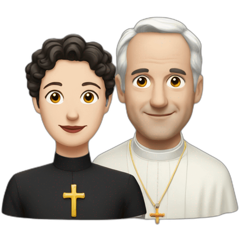 Fleabag and priest emoji