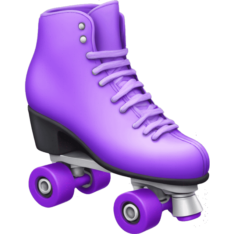 Purple rollerskate emoji