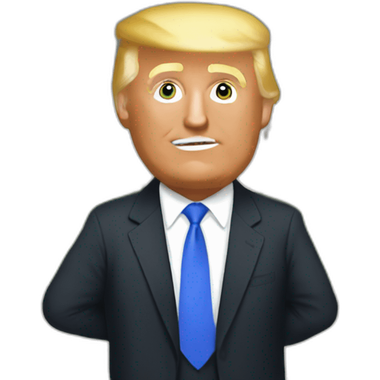 trump into the white house emoji