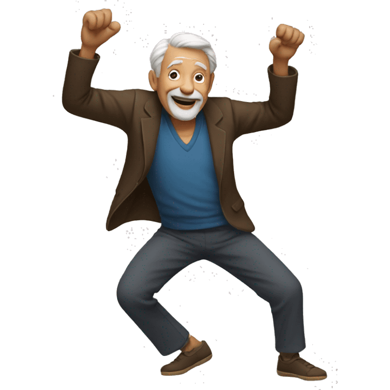 old man dancing emoji