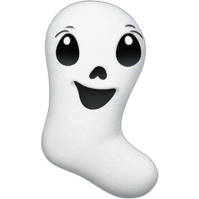 ghost in form of sock emoji