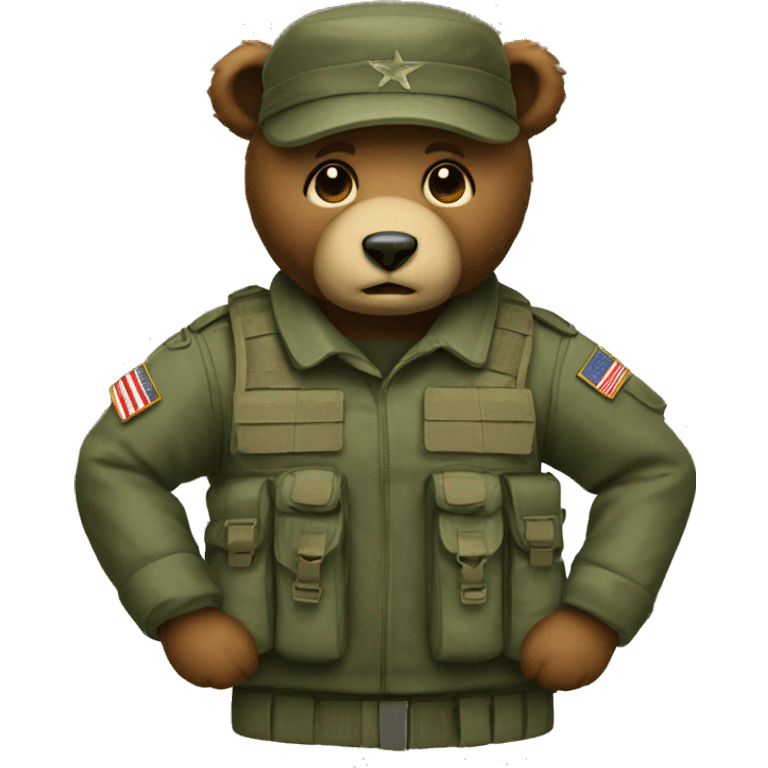 army teddybear emoji