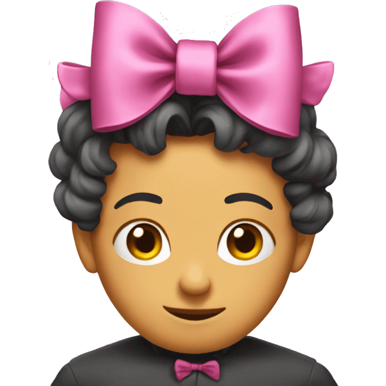 this emoji “🤪” wearing a bow emoji