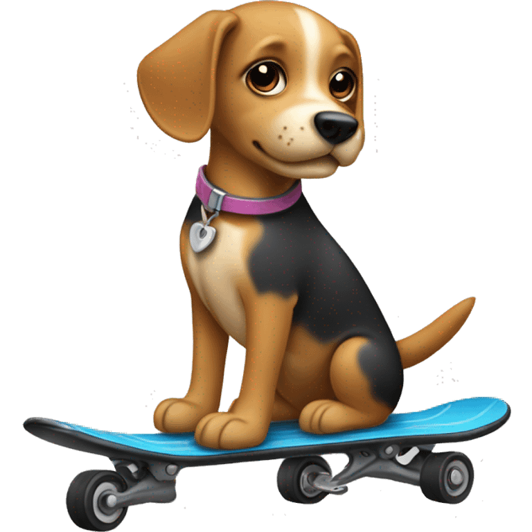 Perro patinete emoji