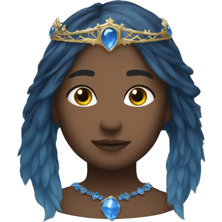 rowena Raven's blue diadem emoji