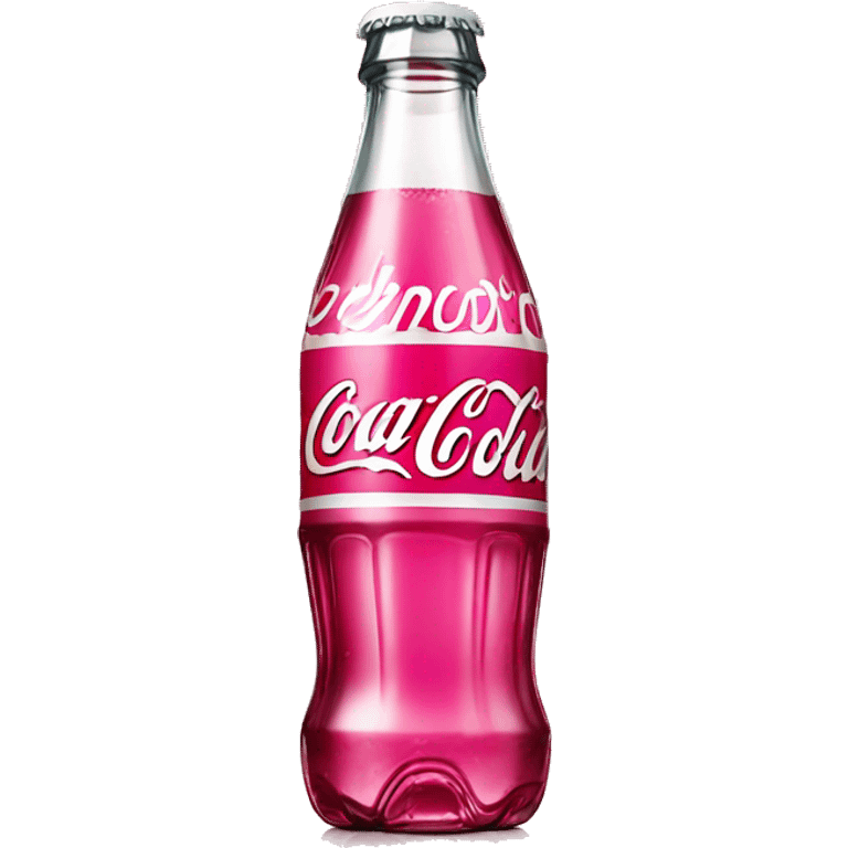 Pink Coca-Cola bottle emoji