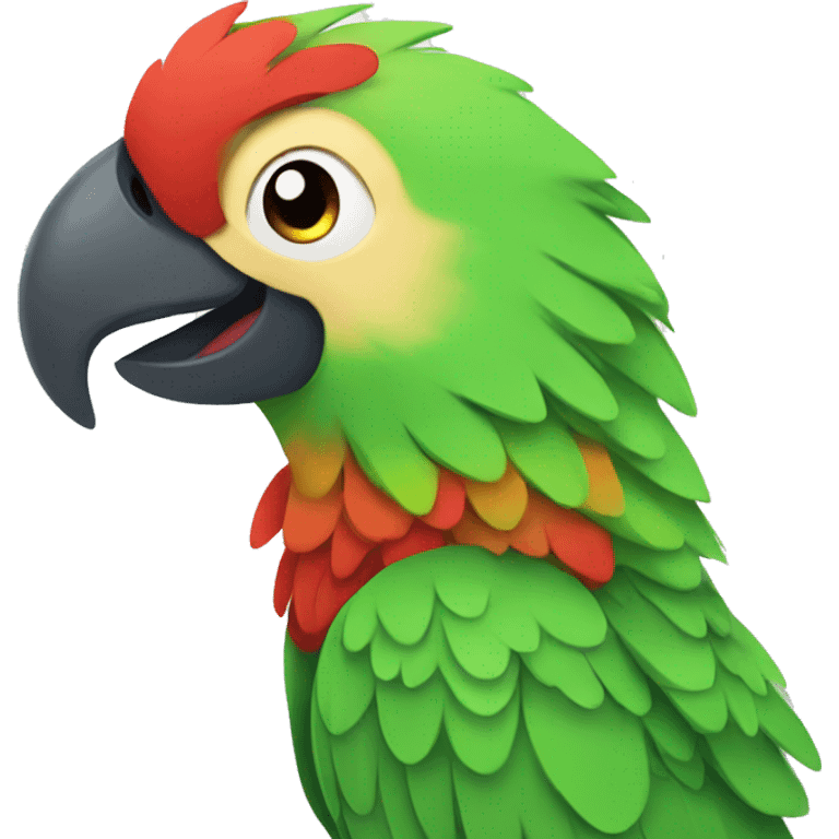 happy animal parrot emoji