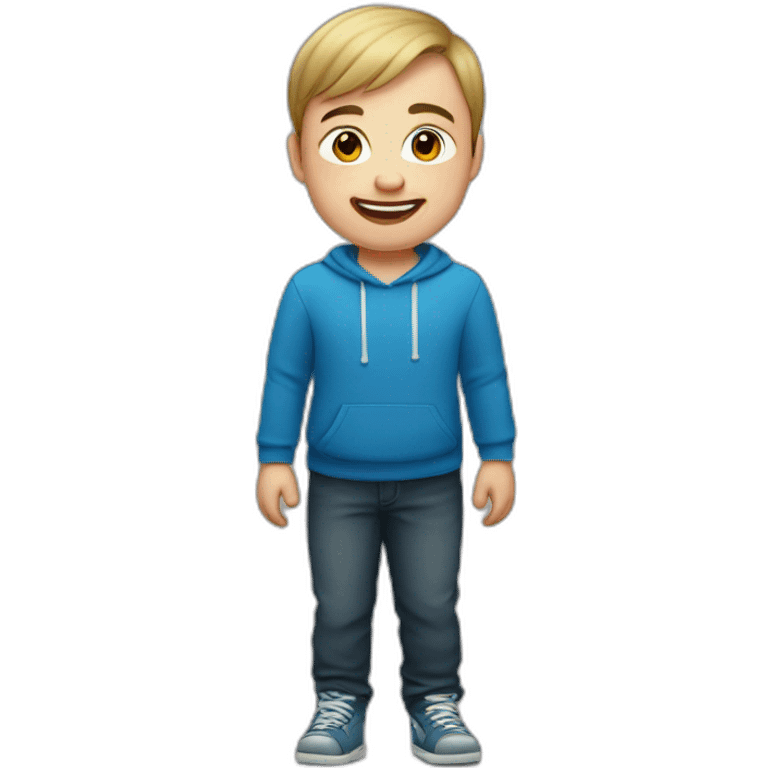 Down syndrome young man emoji