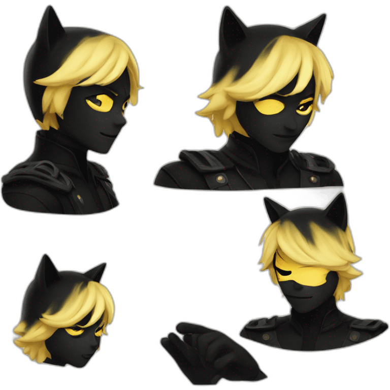 Chat noir miraculous emoji